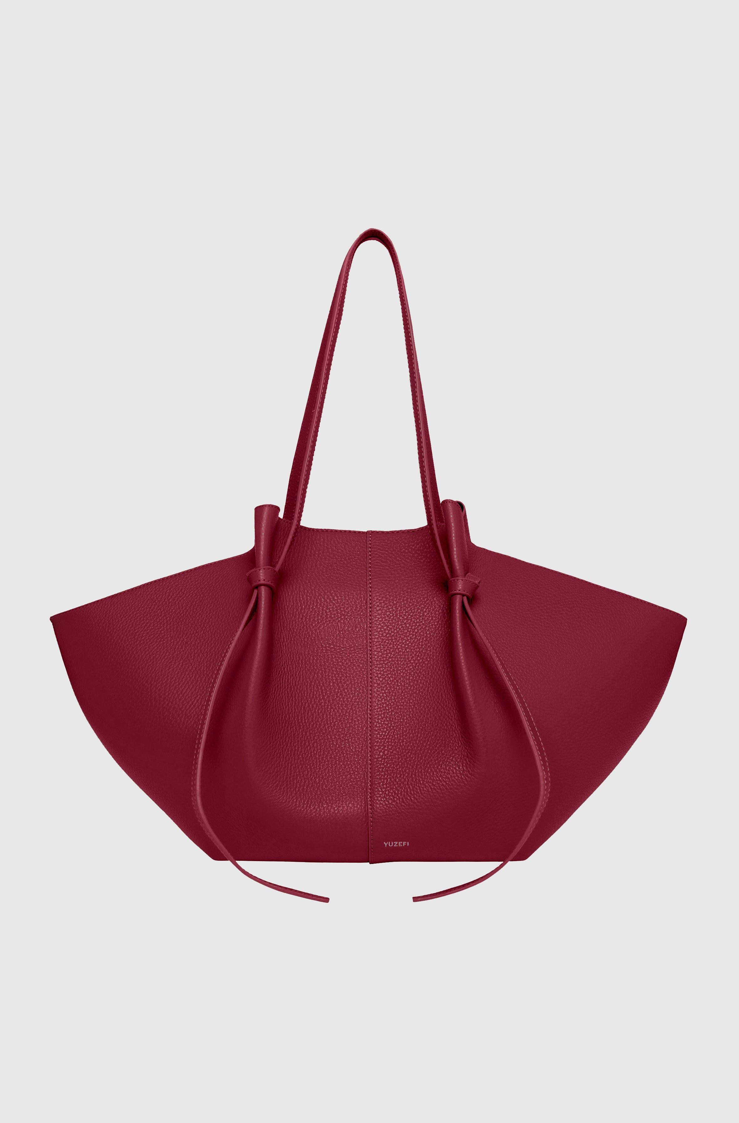 LARGE MOCHI - CRANBERRY PEBBLE GRAINED LEATHER
