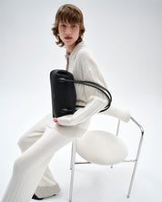 ELLIS TUCK STITCH OVERSIZED POLO - OATMEAL