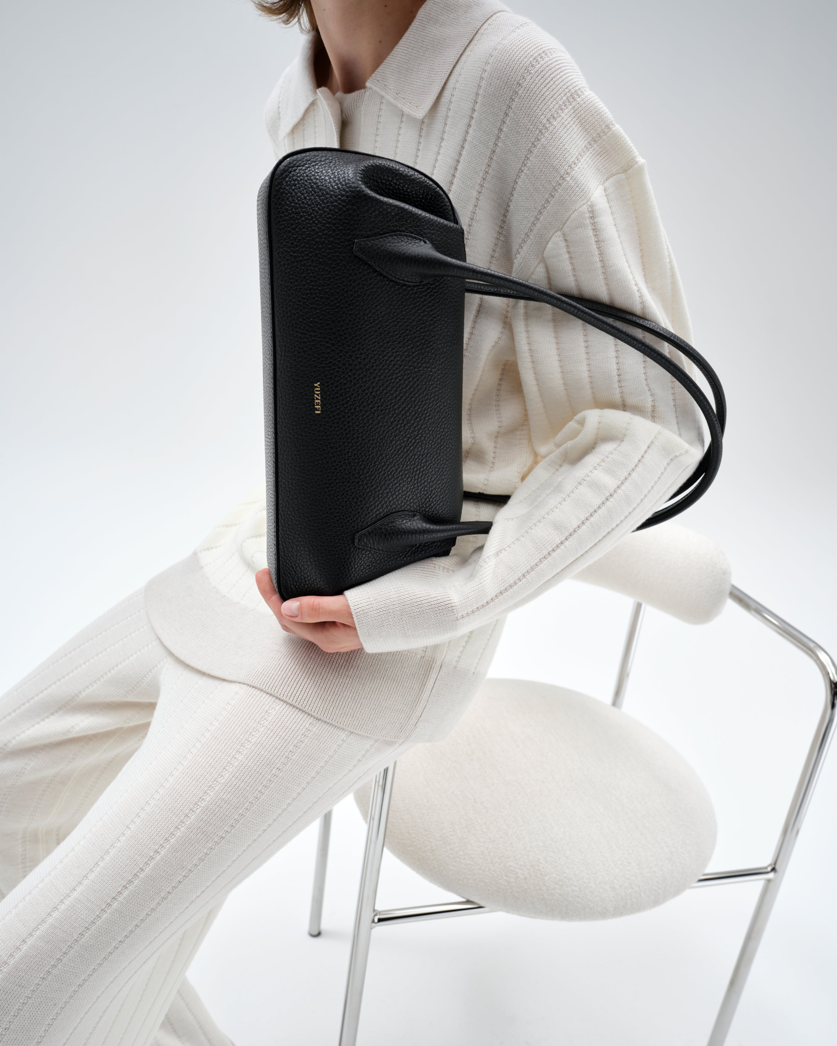 ROWAN TUCK STITCH TROUSERS - OATMEAL