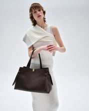 TATUM TUCK STITCH CARDIGAN - OATMEAL