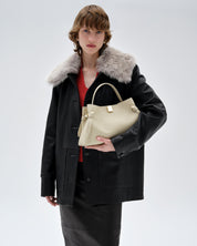 GYOZA - ANGORA PEBBLE GRAINED LEATHER