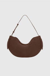 LARGE FORTUNE COOKIE - CHOCOLATE SUEDE