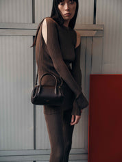 MINI OYSTER DUFFLE - ESPRESSO PEBBLE GRAINED LEATHER