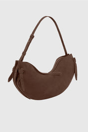LARGE FORTUNE COOKIE - CHOCOLATE SUEDE
