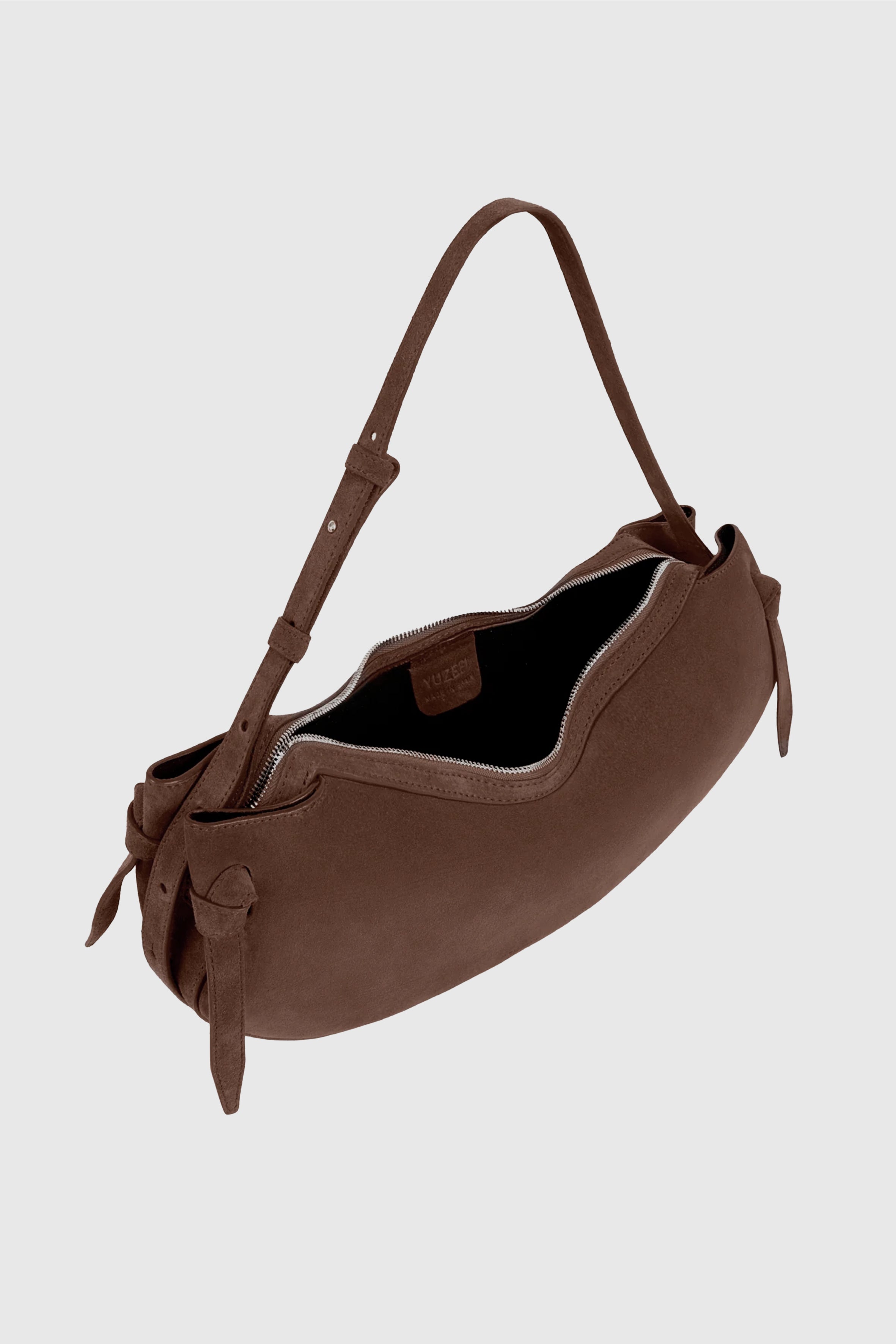 LARGE FORTUNE COOKIE - CHOCOLATE SUEDE