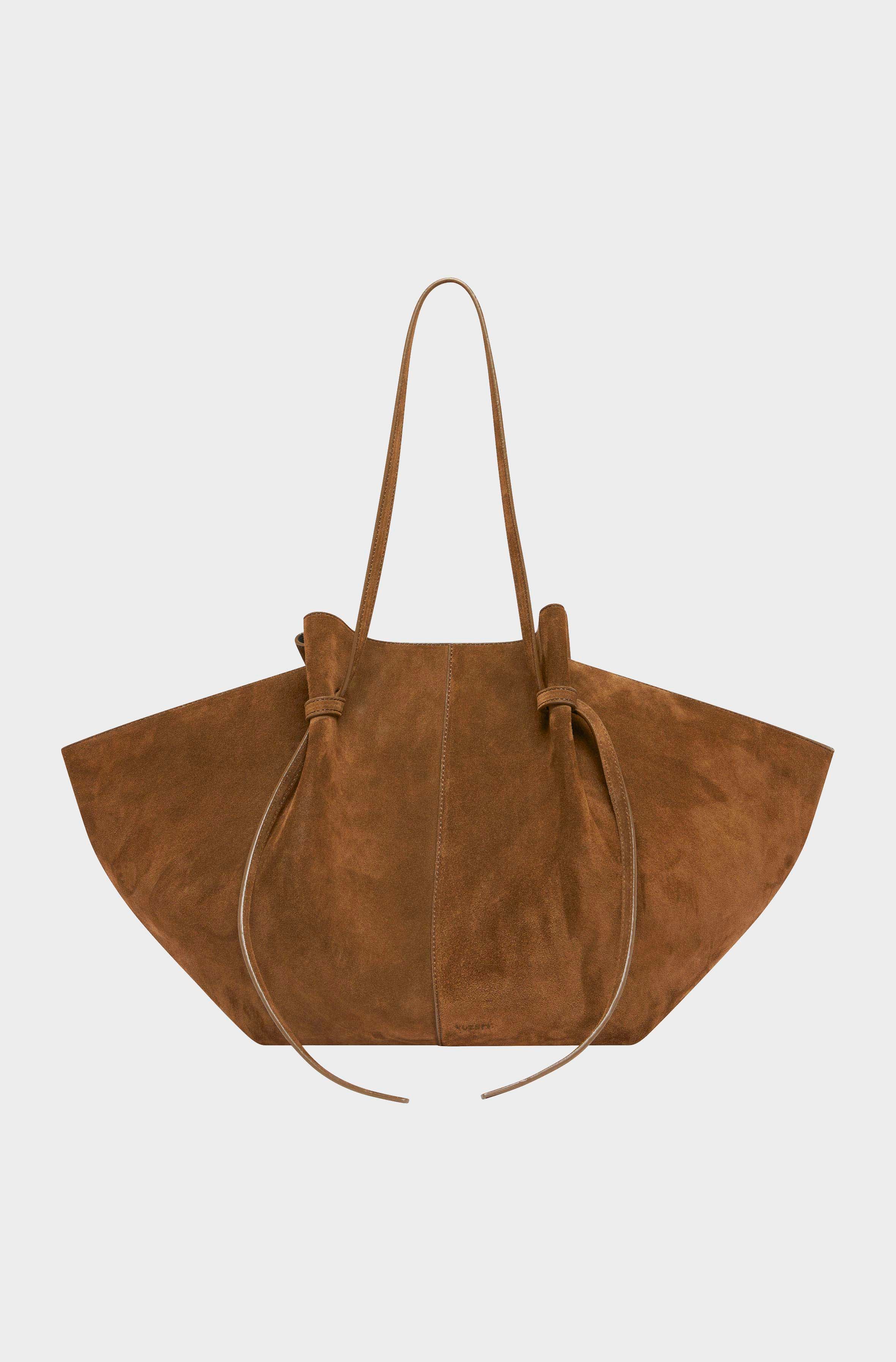 LARGE MOCHI - COGNAC SUEDE