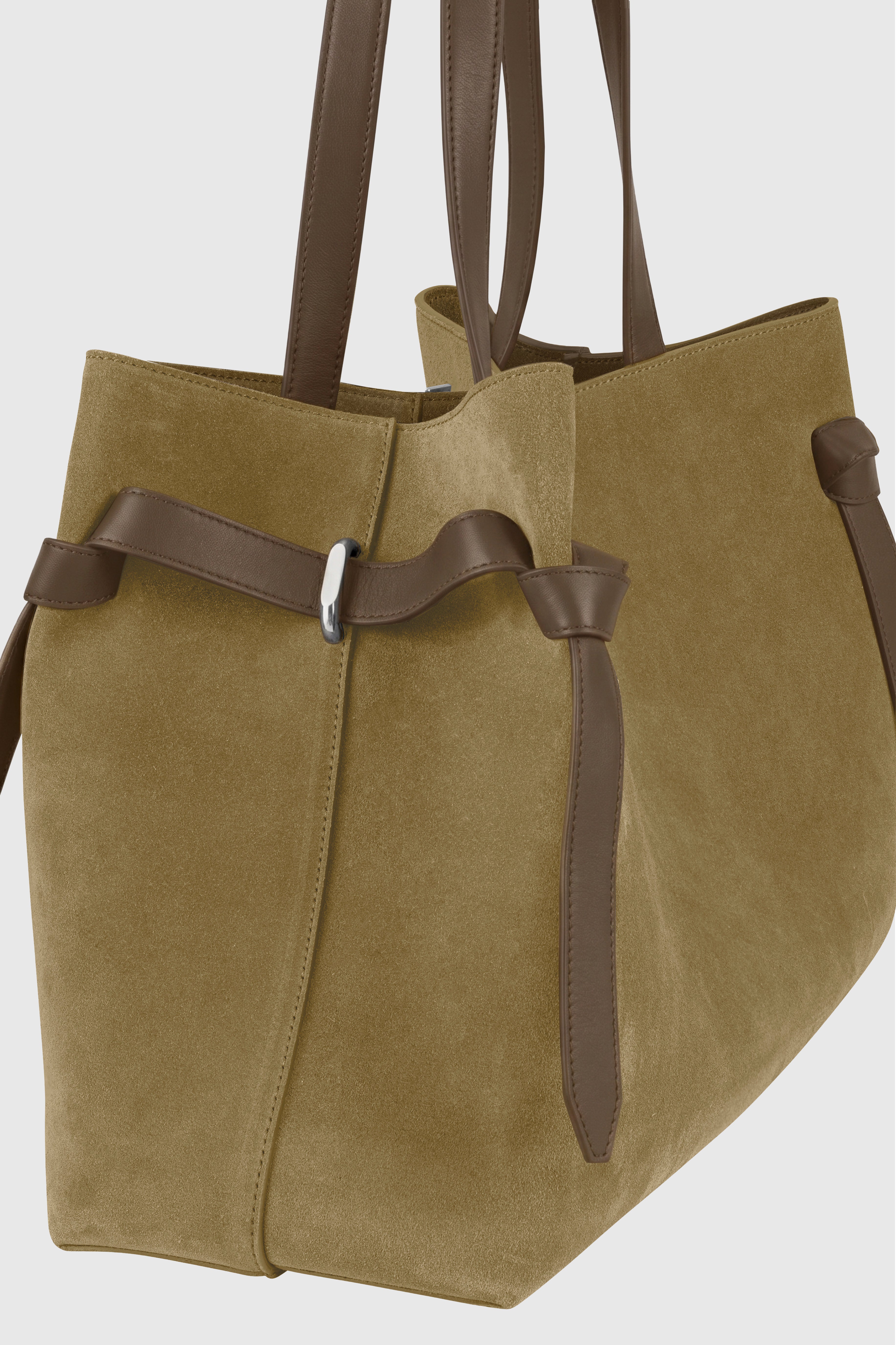 GYOZA TOTE - FENNEL SUEDE