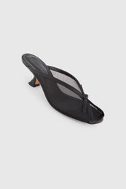 ALTHEA MULE - BLACK MESH