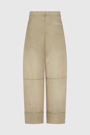 ALYSIA VOILE TAILORED TROUSERS - CRUMB