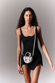 BUSTIER TANK DRESS - BLACK