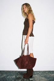 DELAVAR SLOUCH BOOT - NUTMEG SUEDE
