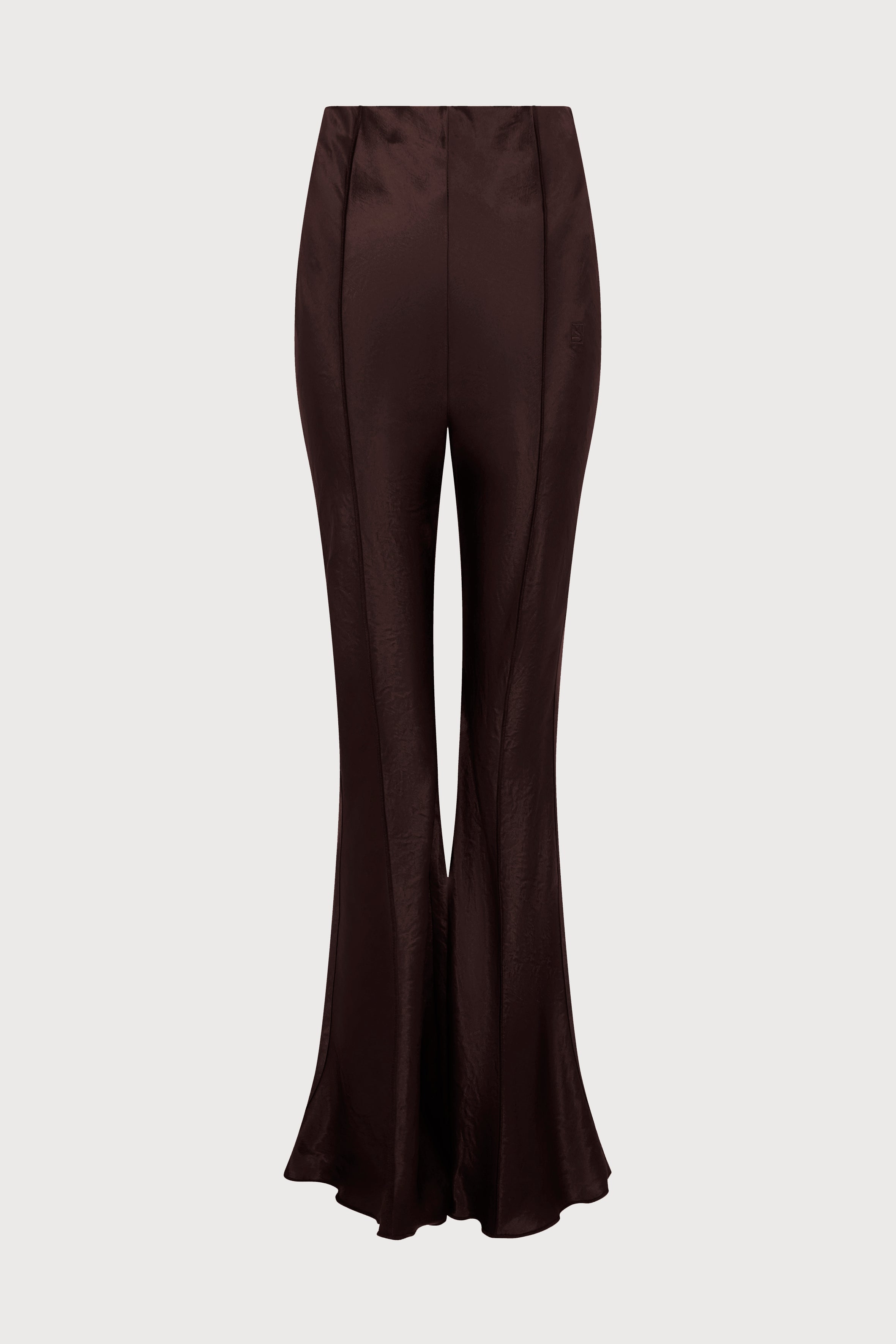 BABYLOCKFLARETROUSERSSATINBROWN_1.jpg