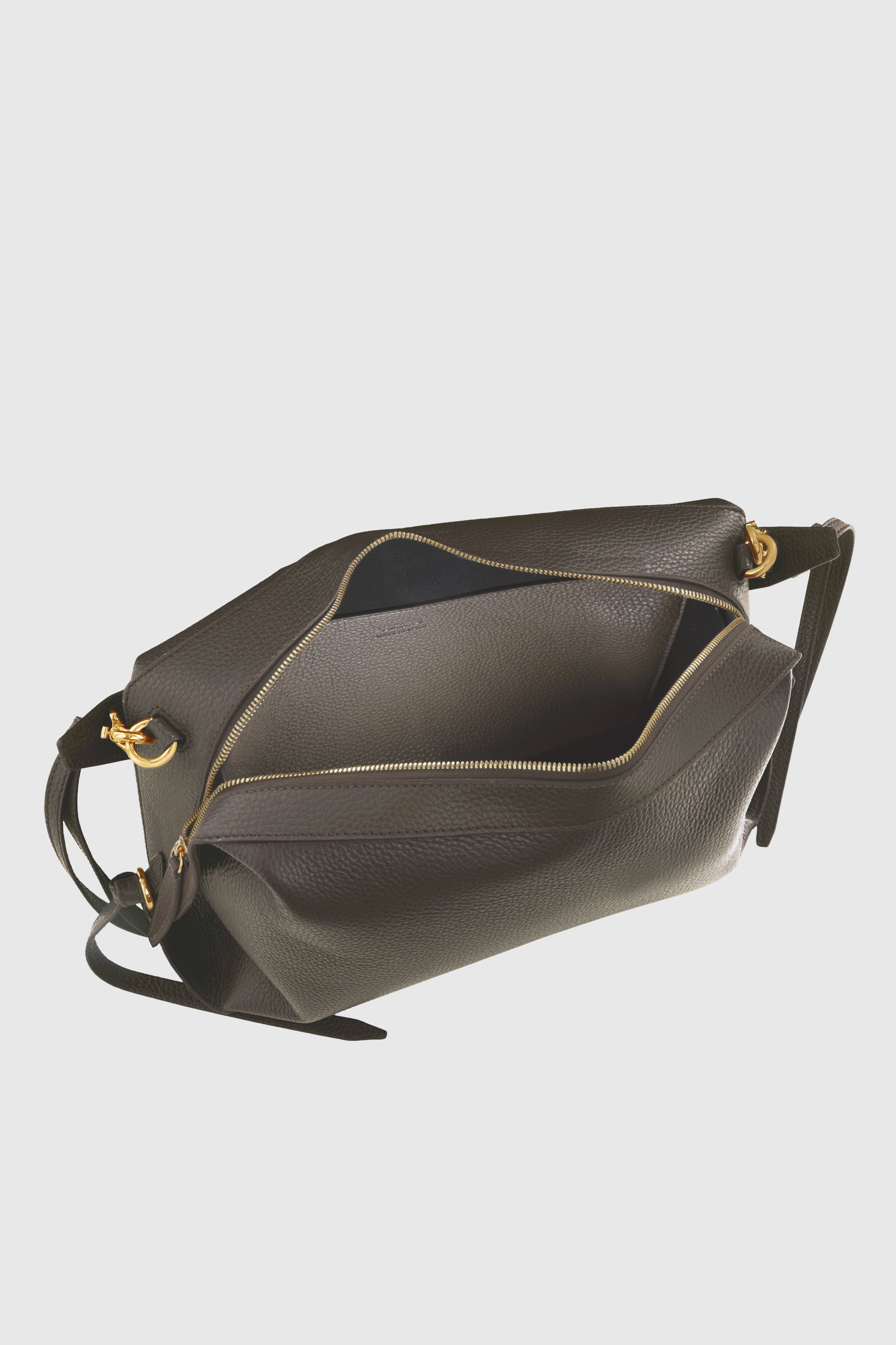 BENTO - TAUPE PEBBLE GRAINED LEATHER