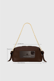 BRIOCHE POUCH - EMBOSSED SNAKE COWHIDE LEATHER