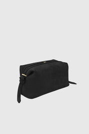BRIOCHE POUCH - BLACK SUEDE