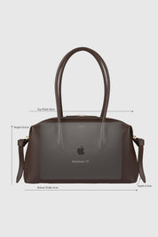 BRIOCHE DUFFLE	- EMBOSSED SNAKE COWHIDE LEATHER