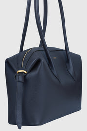 BRIOCHE DUFFLE - MIDNIGHT PEBBLE GRAINED LEATHER