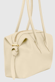 BRIOCHE DUFFLE - ANGORA PEBBLE GRAINED LEATHER