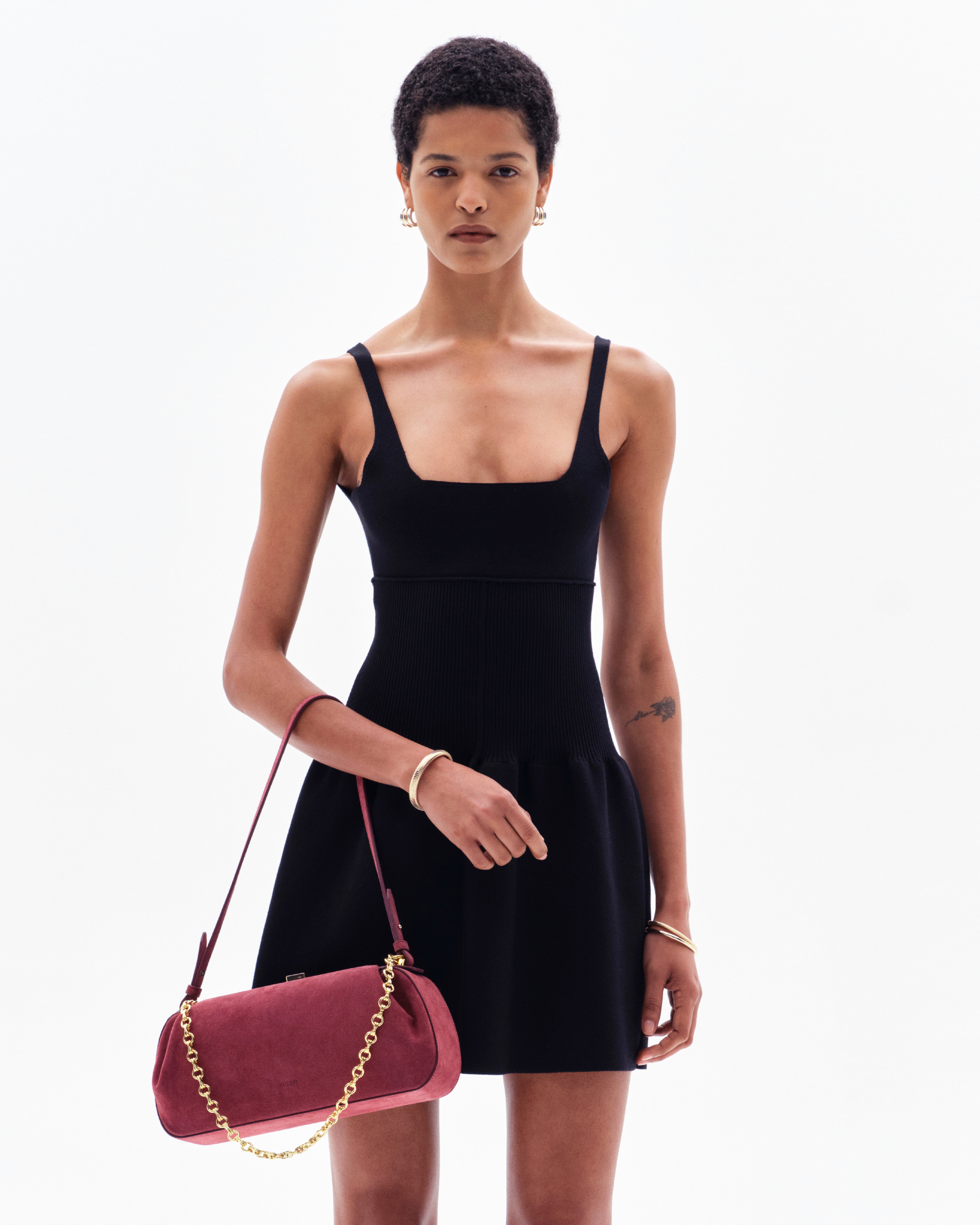 DELYN FLARED DRESS - BLACK