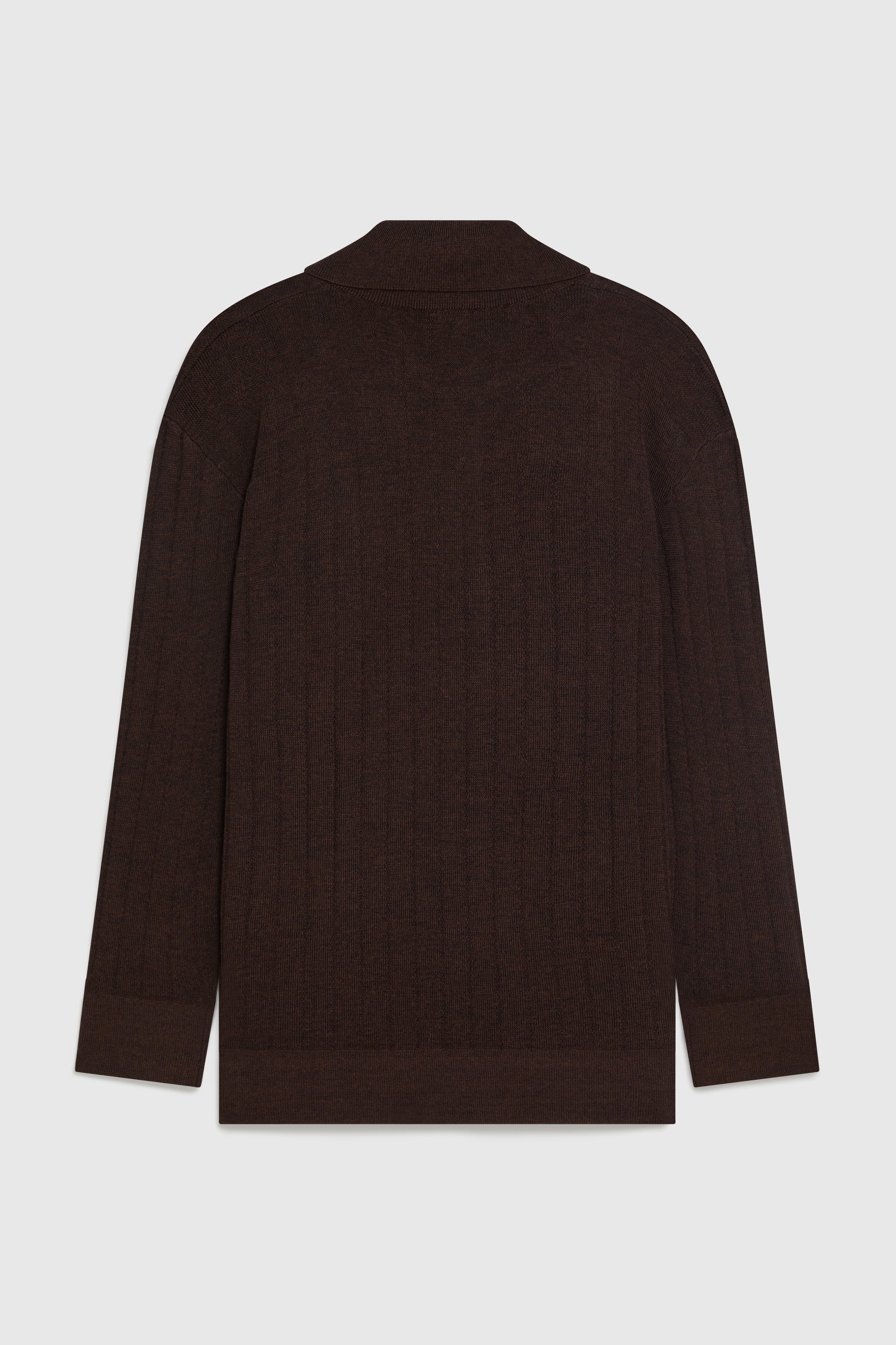 ELLIS TUCK STITCH OVERSIZED POLO - CHOCOLATE – Yuzefi