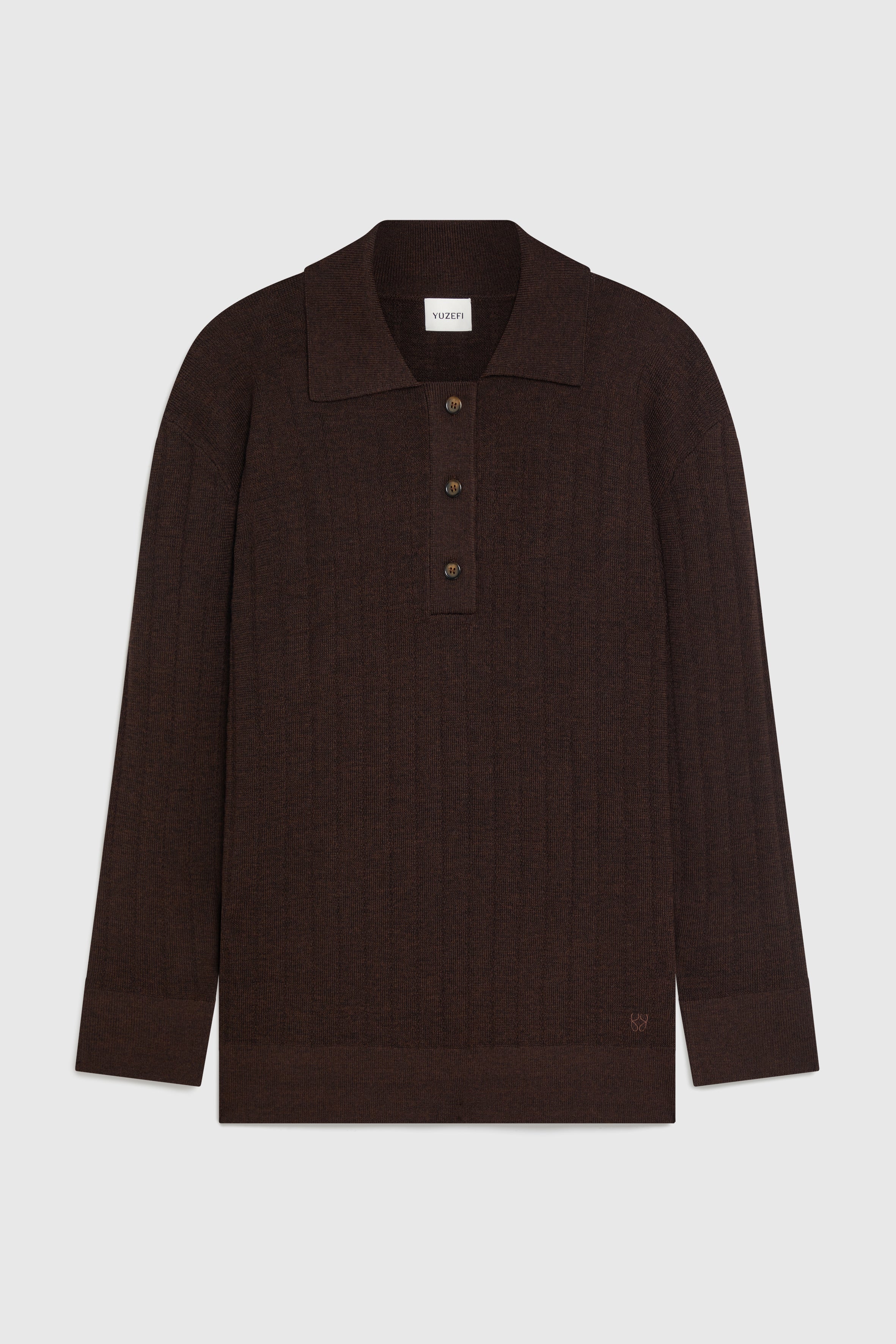 ELLIS_TUCK_STITCH_OVERSIZED_POLO_KNIT_CHOCOLATE_FRONT.jpg