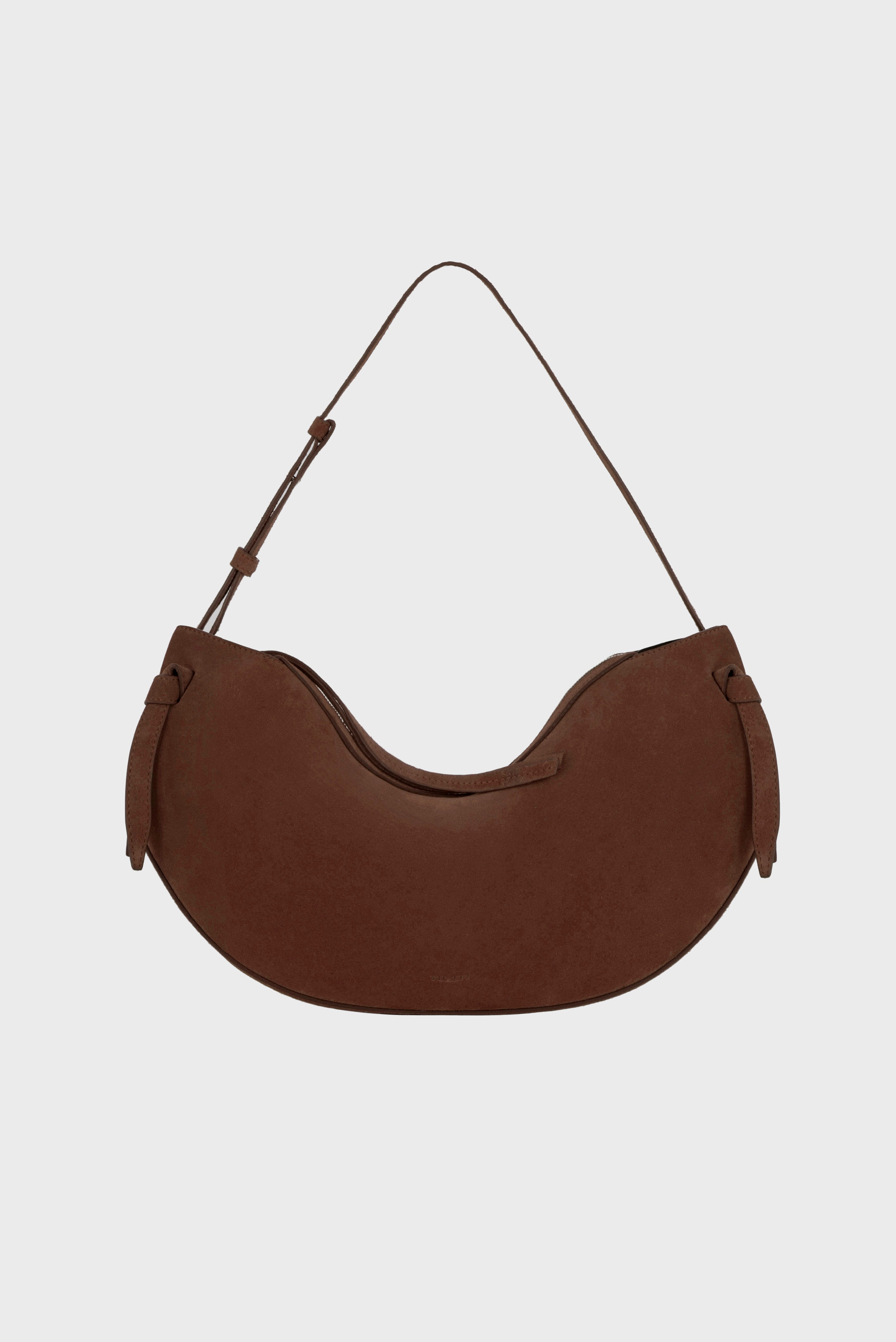 Yuzefi Fortune Cookie レザーショル ダーバッグ FORTUNE COOKIE - CRANBERRY PEBBLE GRAINED LEATHER – Yuzefi