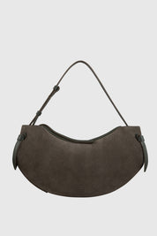LARGE FORTUNE COOKIE - AGAVE SUEDE