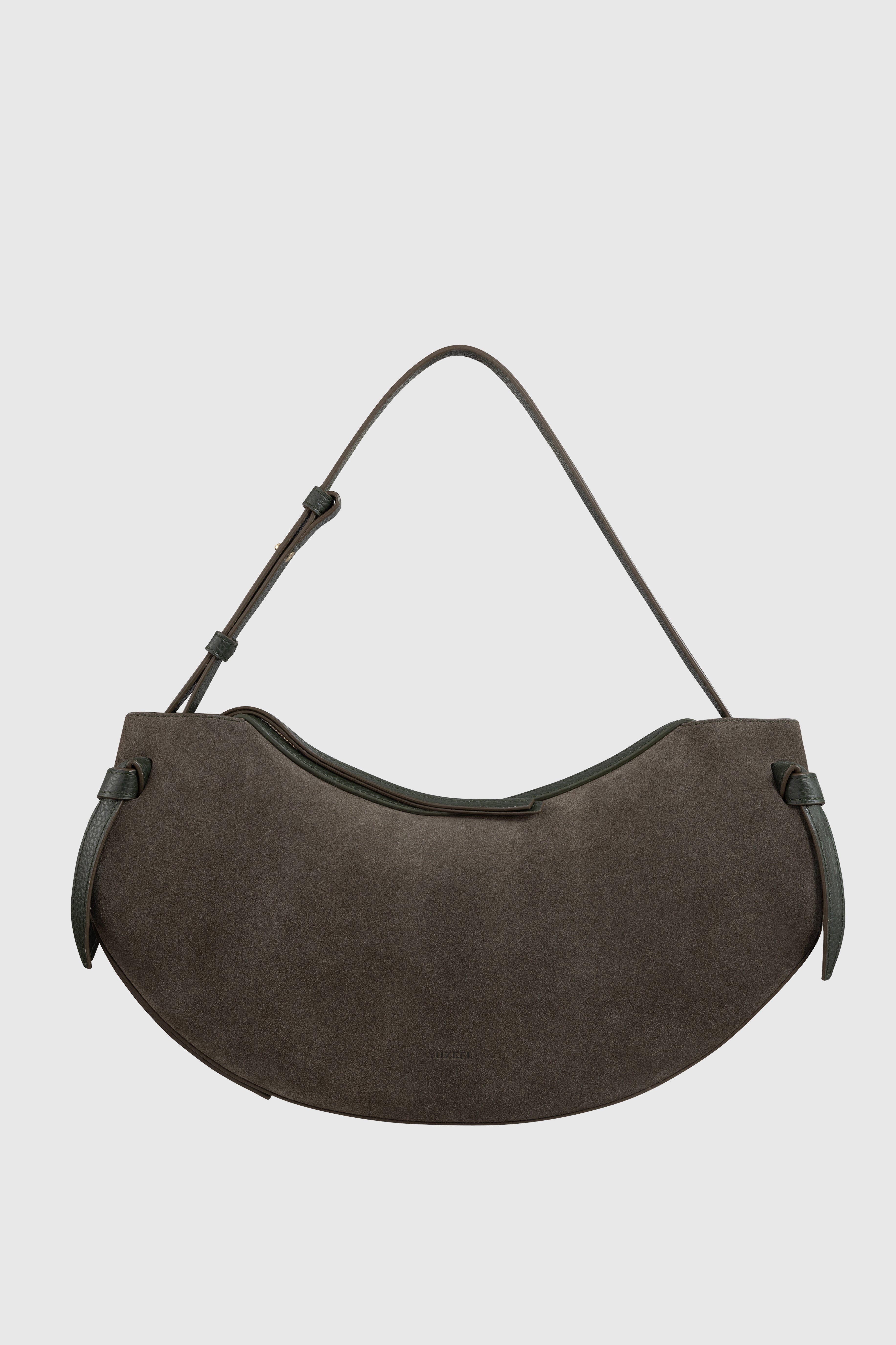 LARGE FORTUNE COOKIE - AGAVE SUEDE