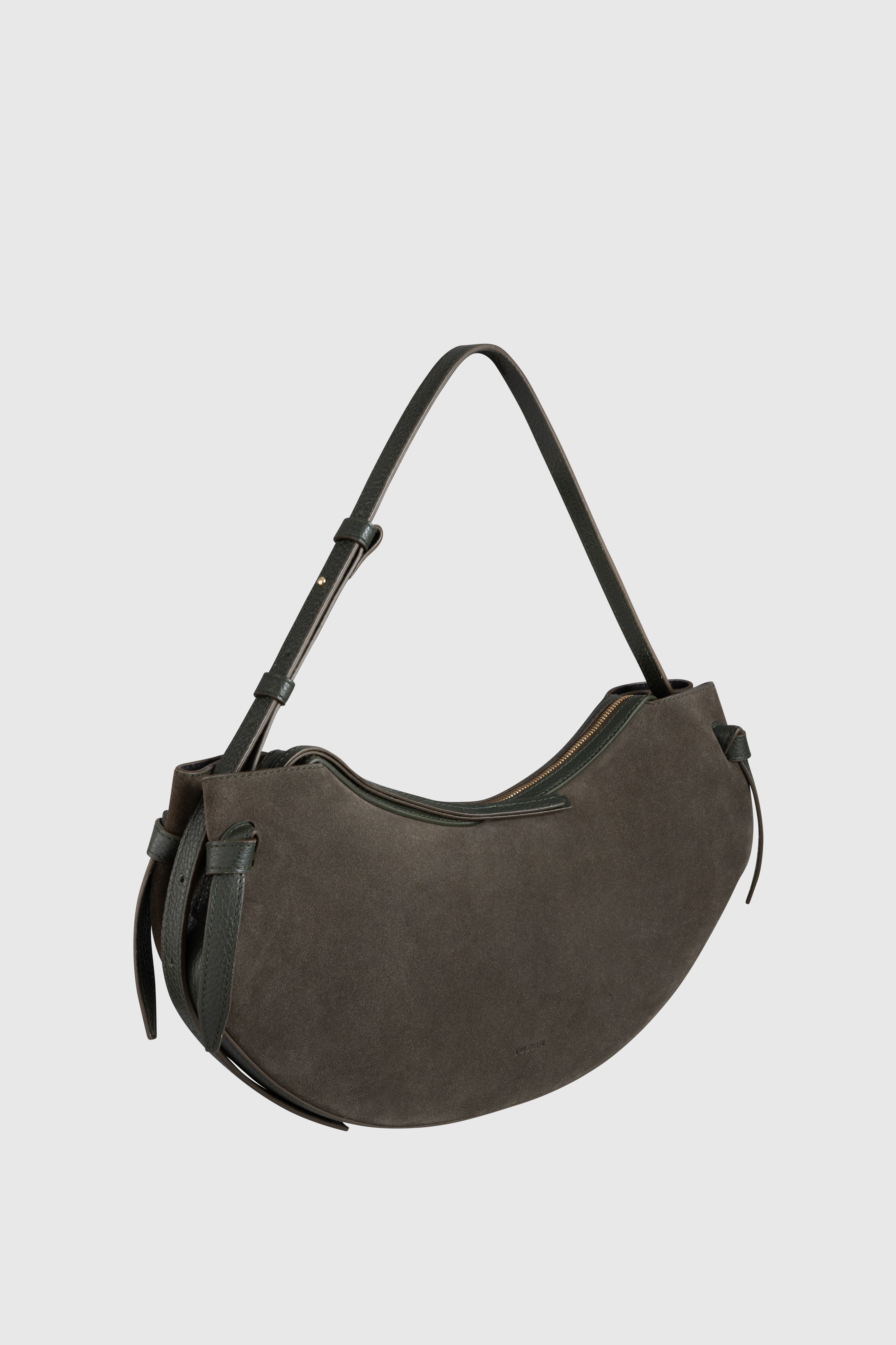 LARGE FORTUNE COOKIE - AGAVE SUEDE