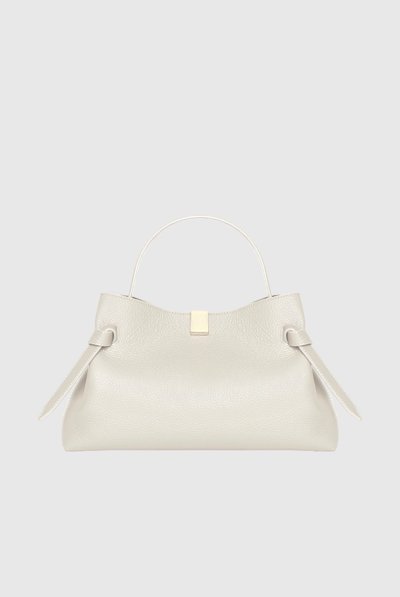 GYOZA - CREAM PEBBLE GRAINED LEATHER