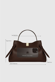 GYOZA - ESPRESSO PEBBLE GRAINED LEATHER