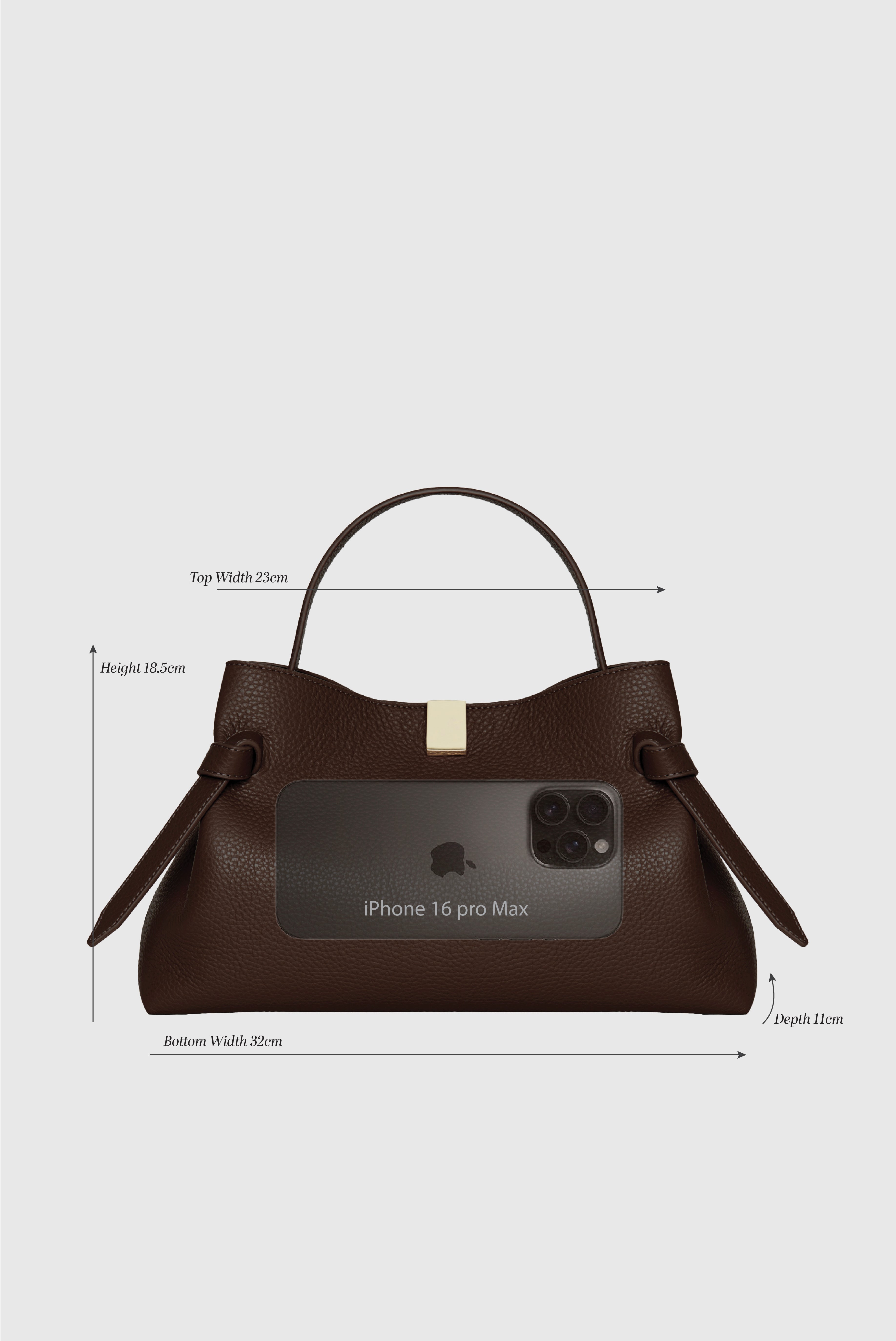 GYOZA - ANGORA PEBBLE GRAINED LEATHER