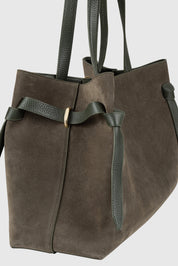 GYOZA TOTE - AGAVE SUEDE