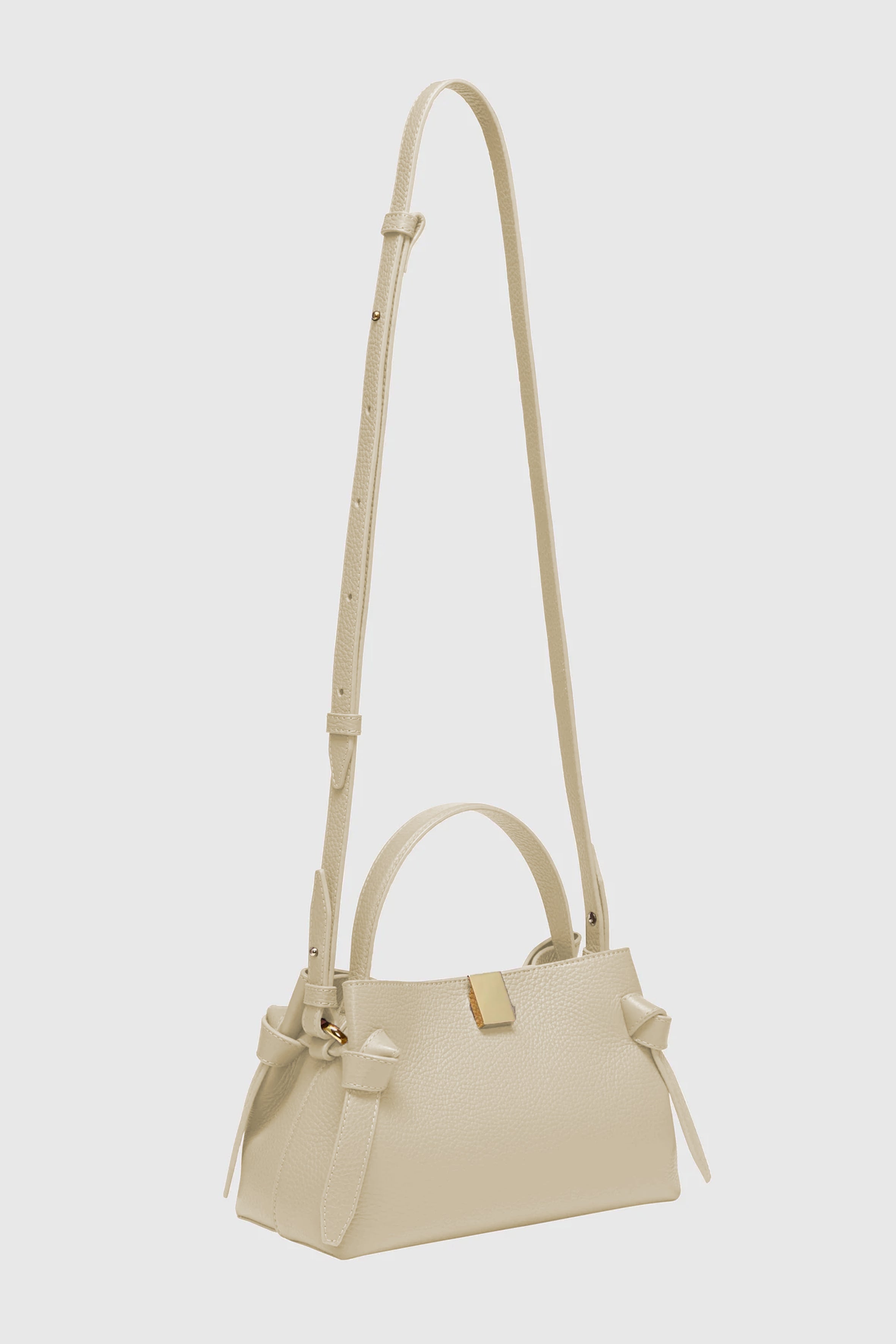 GYOZA MINI - ANGORA PEBBLE GRAINED LEATHER