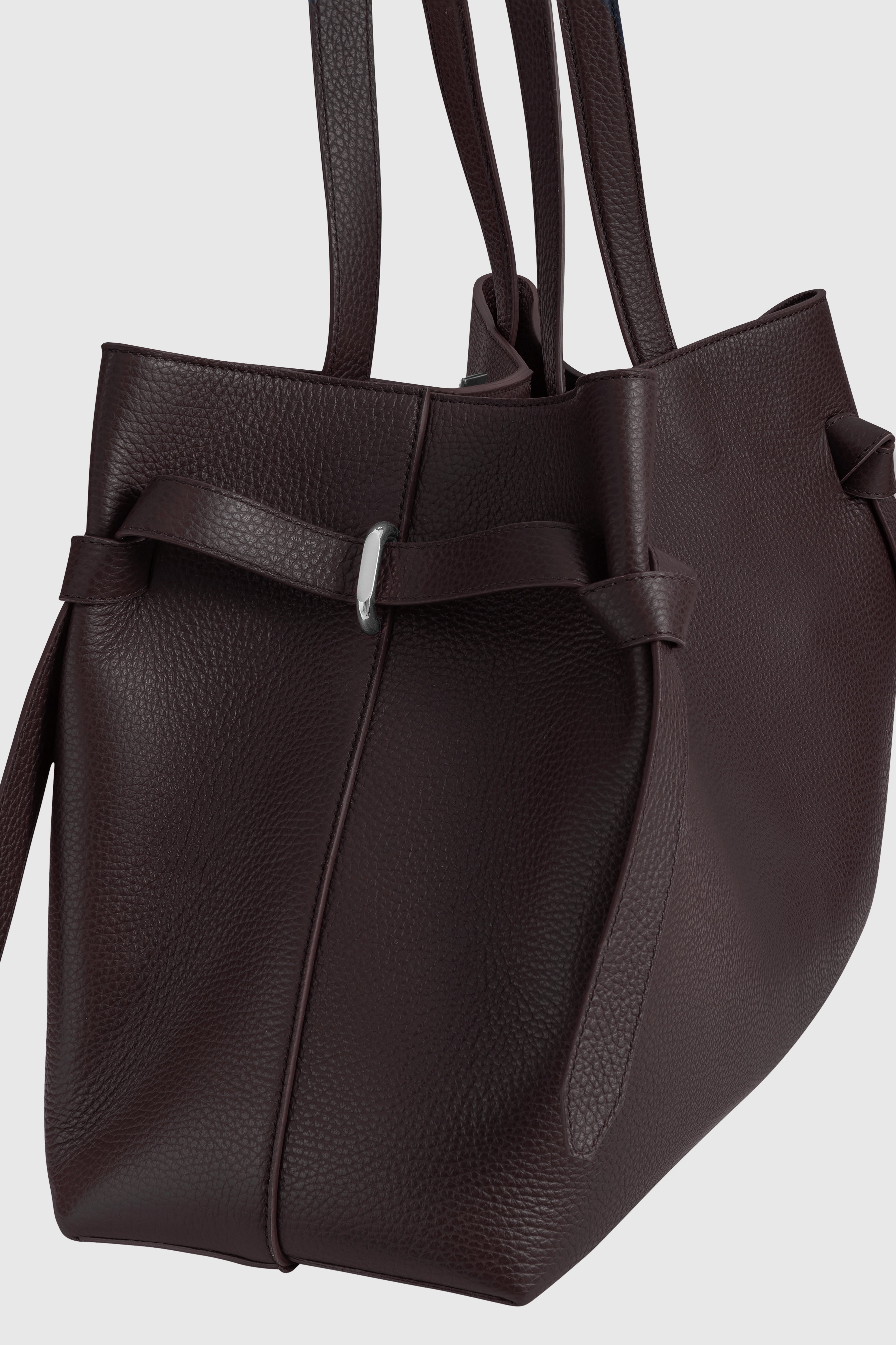 GYOZA TOTE - CASSIS PEBBLE GRAINED LEATHER
