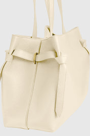 GYOZA TOTE - ANGORA PEBBLE GRAINED LEATHER