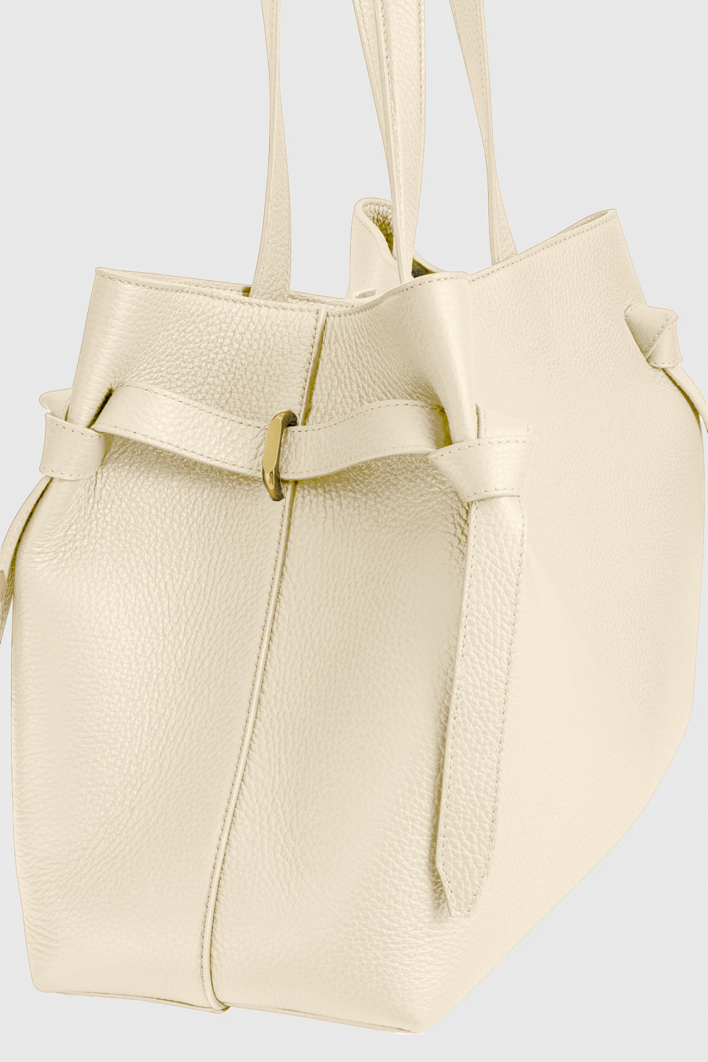 GYOZA TOTE - ANGORA PEBBLE GRAINED LEATHER