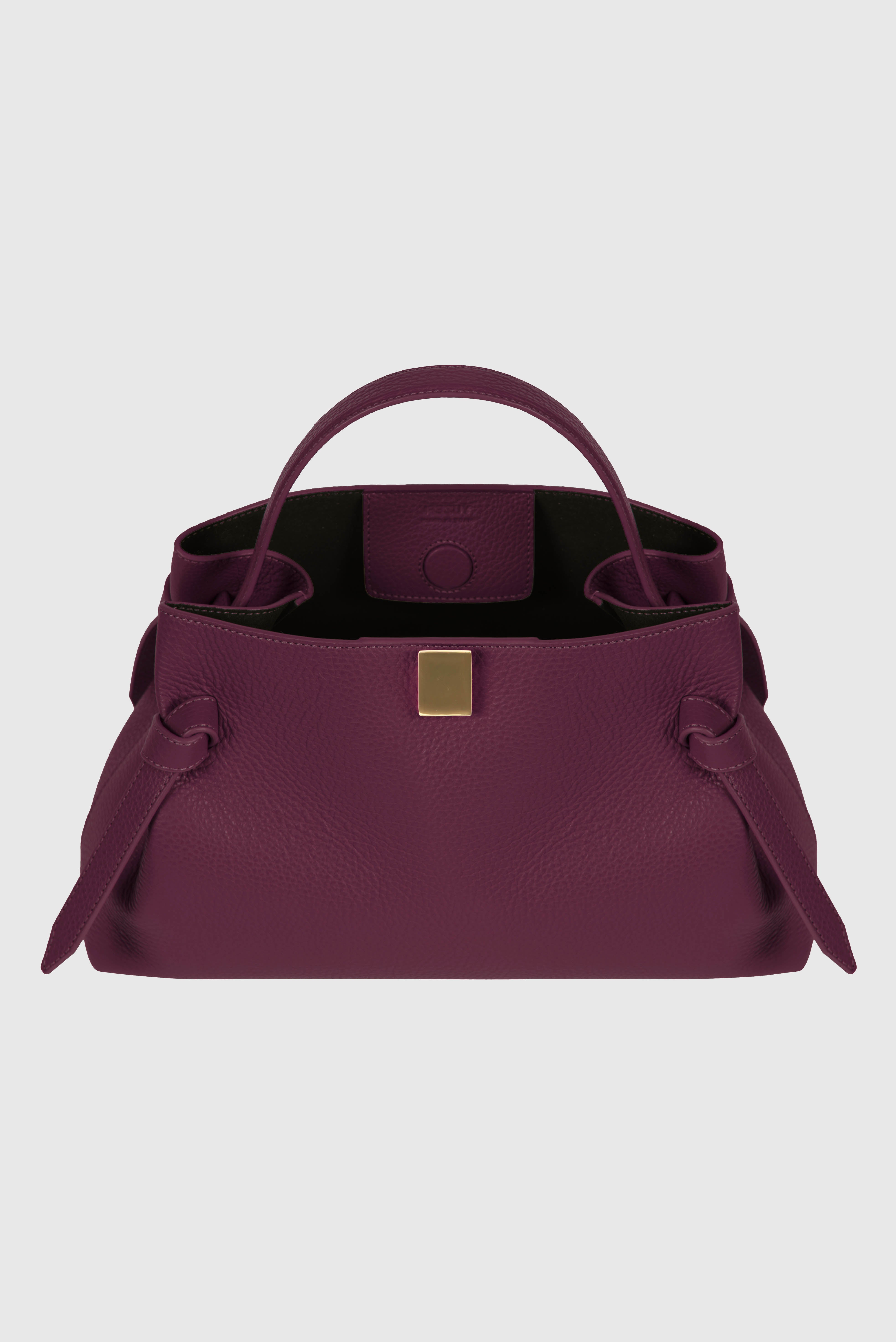 GYOZA - WINE PEBBLE GRAINED LEATHER – Yuzefi