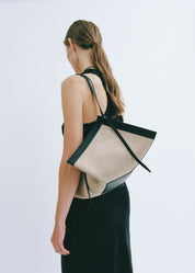 SOLYR SATEEN SCOOP NECK DRESS - BLACK