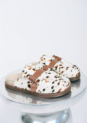 MOCHI SLIDES - PONY HAIR MULTI