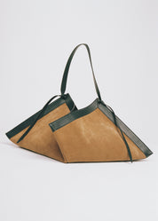 LARGE WONTON - COGNAC SUEDE