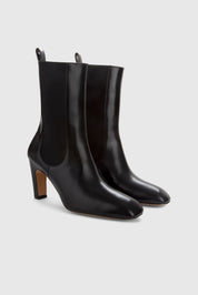 KHANE MID CHELSEA BOOT - BLACK SPAZZOLATO