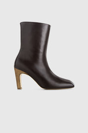 KHANE MID ANKLE BOOT - BROWN SHINE LEATHER