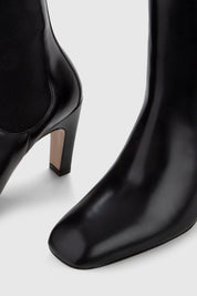KHANE MID CHELSEA BOOT - BLACK SPAZZOLATO
