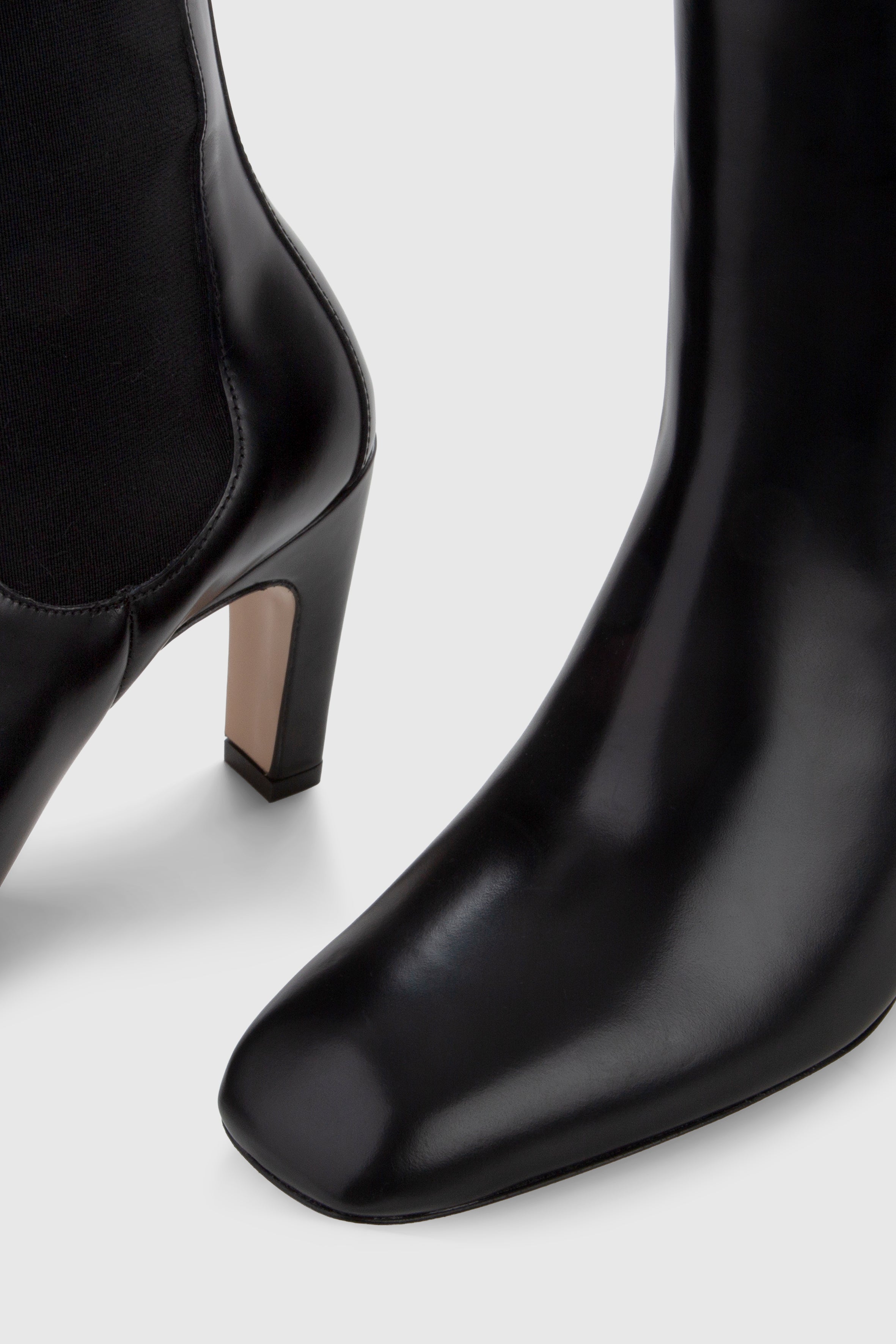 KHANE MID CHELSEA BOOT - BLACK SPAZZOLATO