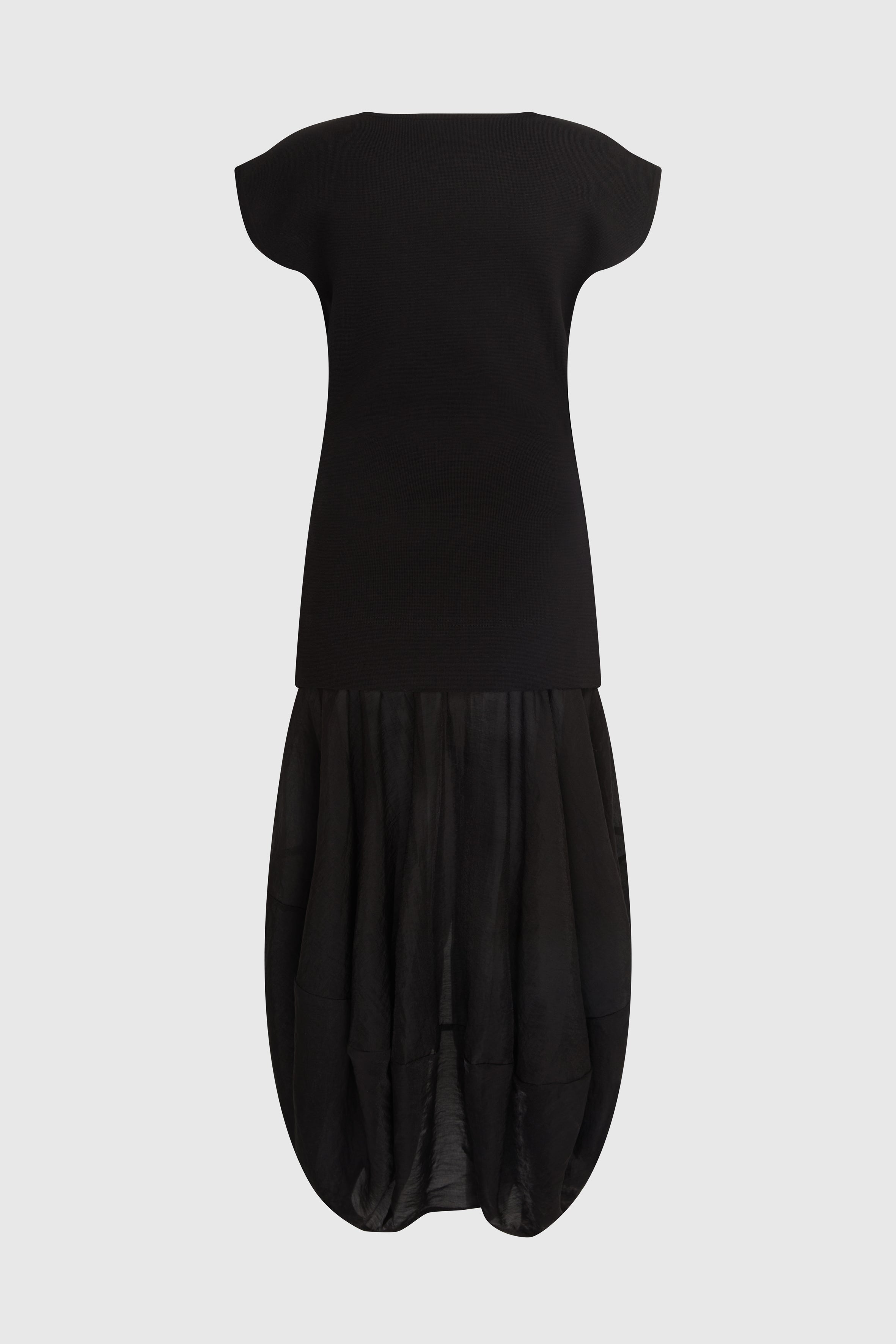 KIMIYA BUBBLE DRESS - BLACK