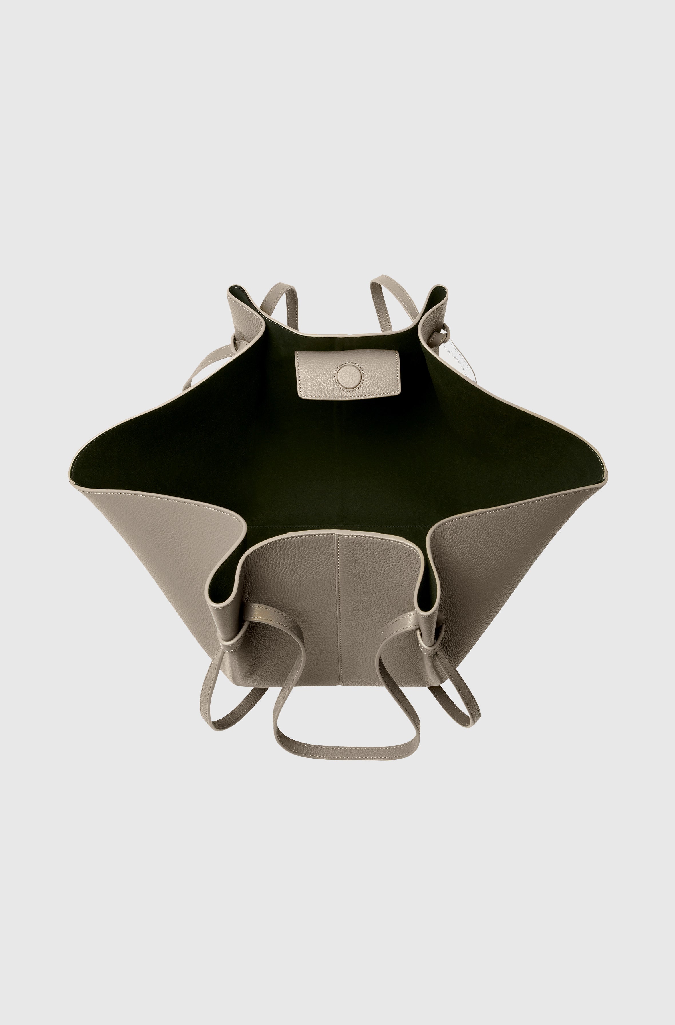 LARGE MOCHI - TAUPE PEBBLE GRAINED LEATHER – Yuzefi