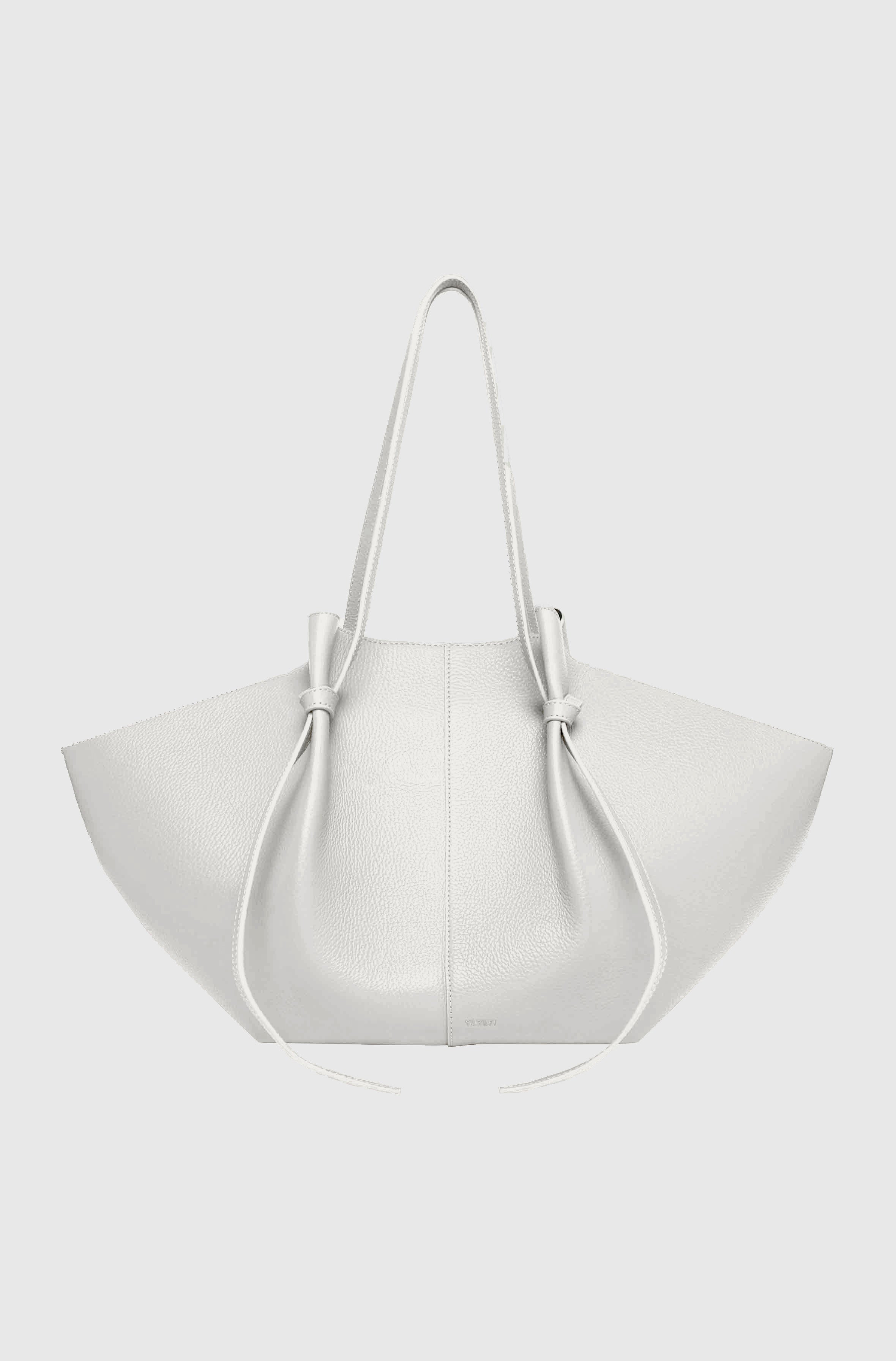 LARGE MOCHI - BIANCO PEBBLE GRAINED LEATHER