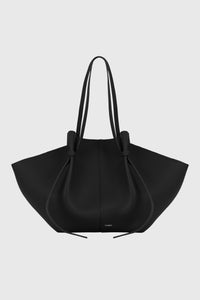 LARGE MOCHI - BLACK PEBBLE GRAINED LEATHER