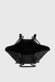 LARGE MOCHI - BLACK WOVEN RAFFIA